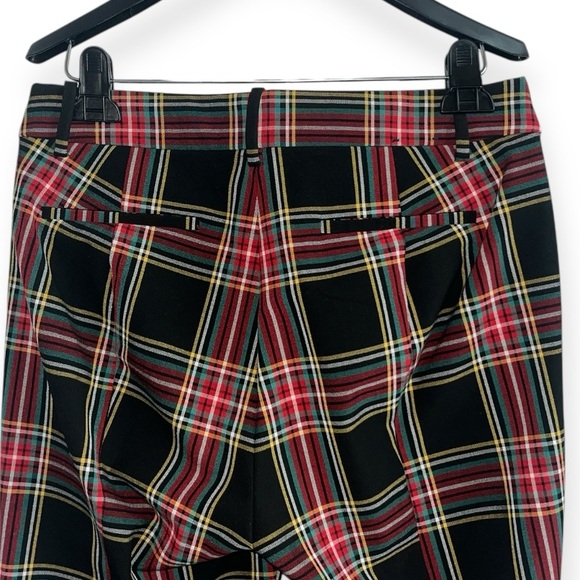 J. Crew Black Tartan Plaid Full-length Ruby Pants size 6 - Picture 5 of 8